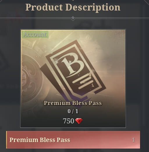 Bless Unleashed Subscription