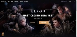 Elyon CBT Front Page