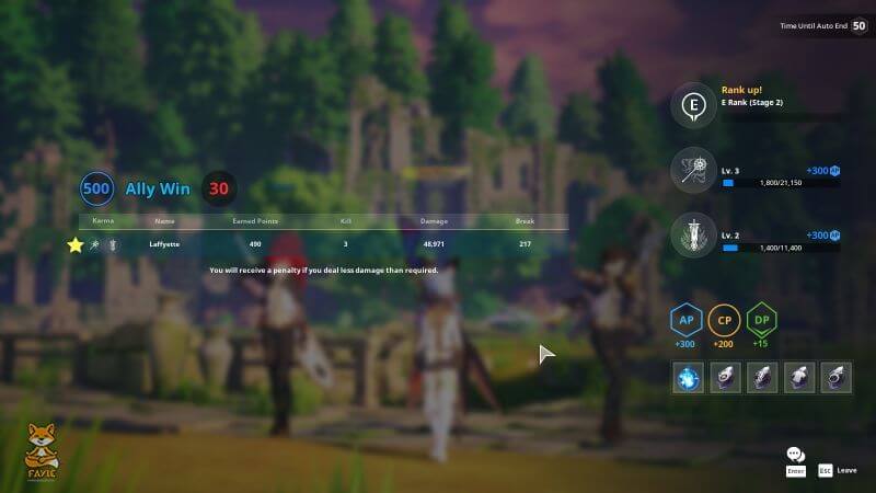Kurtzpel - PVP End Battle Summary