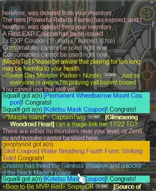 Maplestory Chat 2025 Smegs & Gacha