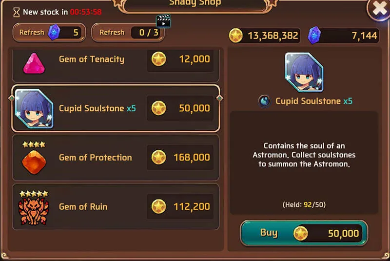 MSL Cupid Shards Shop