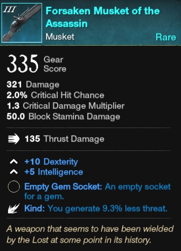 NW Forsaken Musket of the Assassin