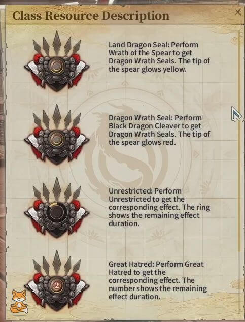 Class Resources - Spearmaster 1