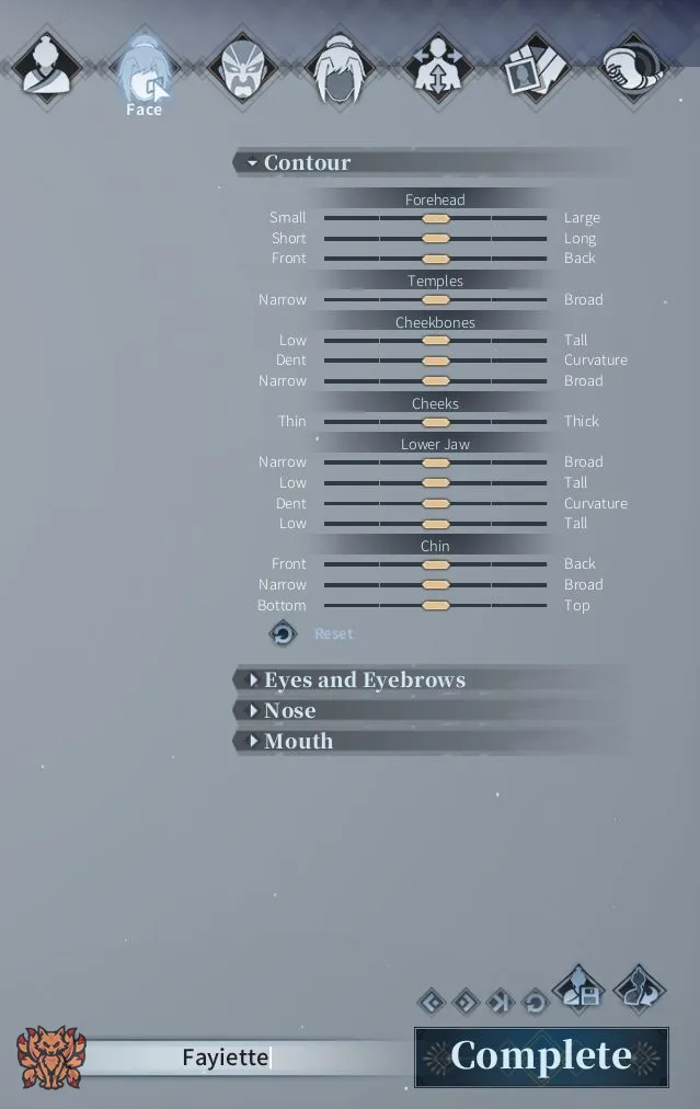 SOLO Char Customization Face