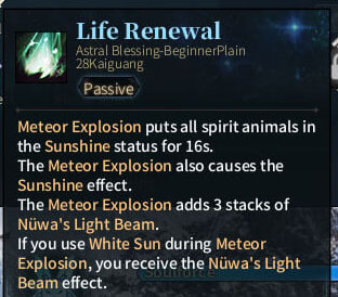 SOLO Summoner Astral - Life Renewal