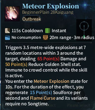 SOLO Summoner - Meteor Explosion