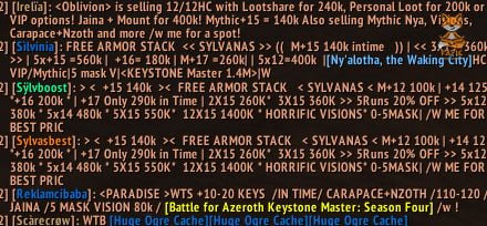 Trade Chat Constant Ad spam